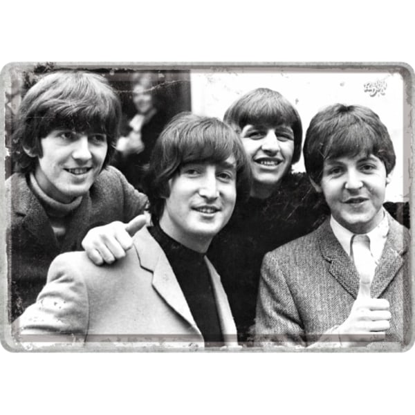 Vykort i plåt - Beatles
