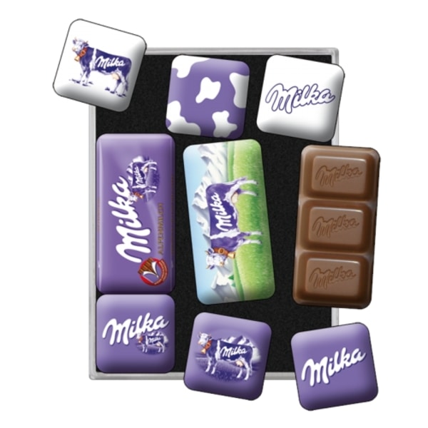 Magnetset retro Milka Julklapp Present