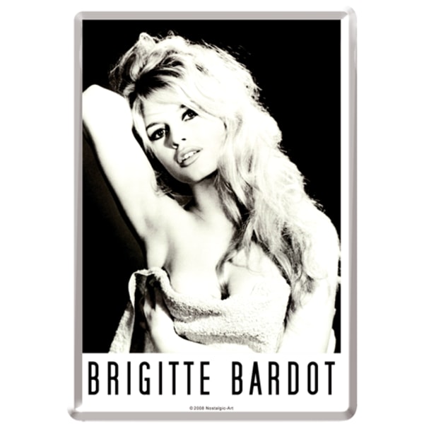 Vykort i plåt - Birgitte Bardot