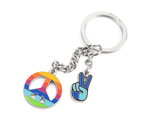 Nyckelring Peace Fred retro