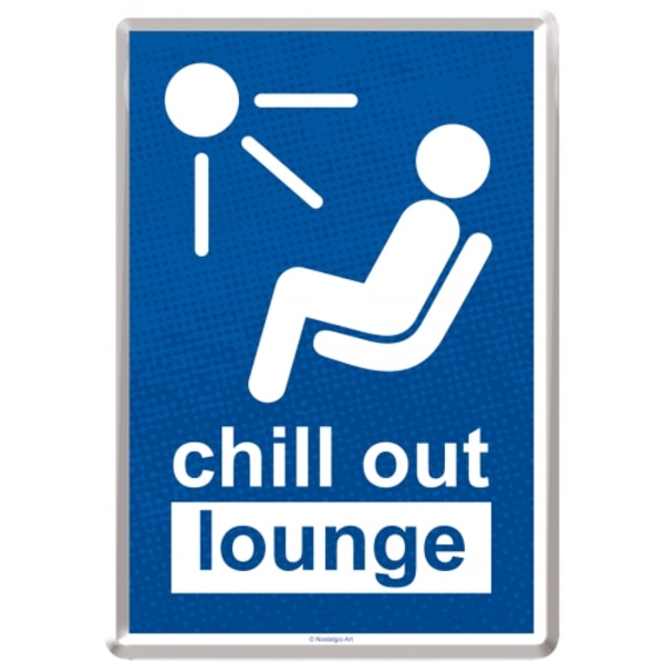 Vykort i plåt "Chill out lounge"