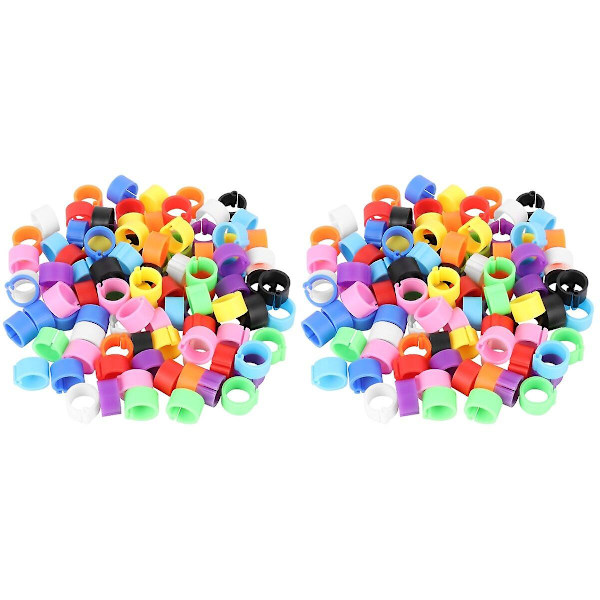 450 st 8mm Duvring Identifieringsring Öppningsbar Duvring Duvfotring 300 st 0,8X0,16CM 300 pcs 0.8X0.16CM