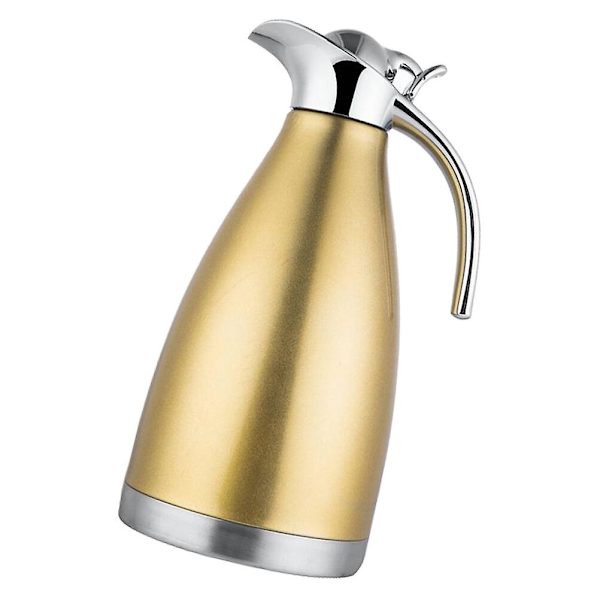 Termokande i rustfrit stål Vakuumkande Husholdningsvarmekande (2l Blå)Gul2 Yellow 29*14cm