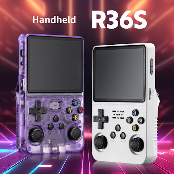 R36S Retro Handhållen Videospelskonsol Linux System 3,5 Tum IPS-Skärm Handhållen Videospelare 128GB Spel style1_RY
