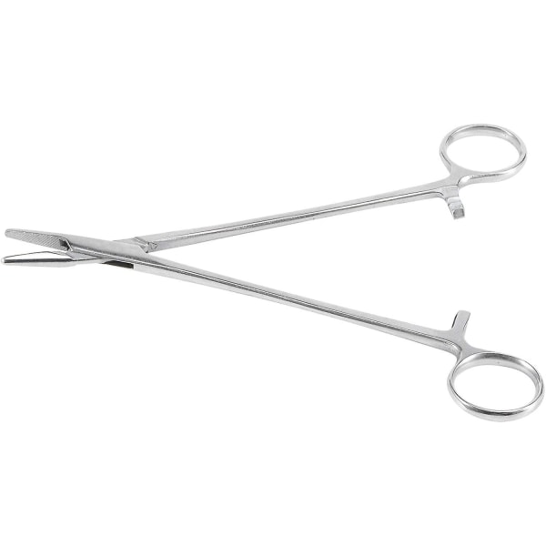 Hæmostatisk tang i rustfrit stål, 18 cm nåleklemmeholder suturtang i rustfrit stål veterinær kirurgisk tang 1 pakke