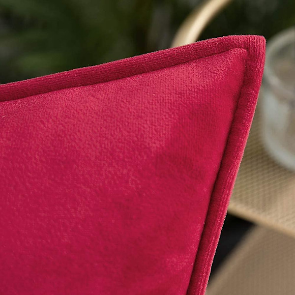 Sett med 2 bomulls putetrekk dekorative putevar med linpute for sofa soverom stue bil 45x45 cm marineblå