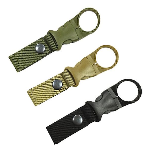 6 st Vattenflaskhållare Ring Krok Hängande Spännen För Ryggsäck Bälte Vandring, band Vattenflaska Spänne Multifunktionell Karbinhake Bärbar Vatten