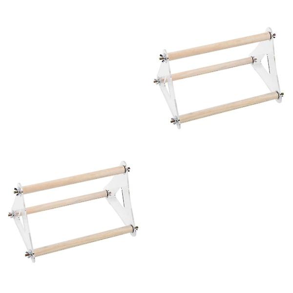 3-pack Fågelpapegoja Rolig Ståleksak Papegojaktivitet Triangulär Ståleksak Husdjurstillbehör 2pcsM 2pcs M