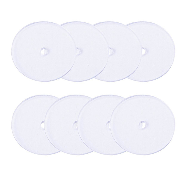 80 stk Helix Ørepynt Kvinner Ørepynt Stabilisator Skiver Ørepynt Sikkerhetsbakstykker Plast Skiver Ørepynt Transparent 1X1CM