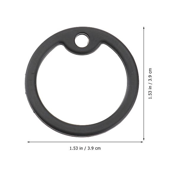 12 kpl Koiran Nimelappujen Vaimentimia Lemmikkieläinten Nimelappujen Vaimentimia Koiran Nimelappujen Vaimentimia Musta 3,9X3,9X0,4cm Black 3.9X3.9X0.4cm