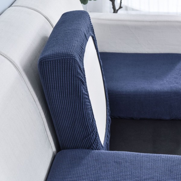 Sofa Sæde Pudebetræk Elastisk Møbel Sofa Beskytter Fleece Plys Etui til 2 Personer Sofa Stol Sofaer Stretch Cover