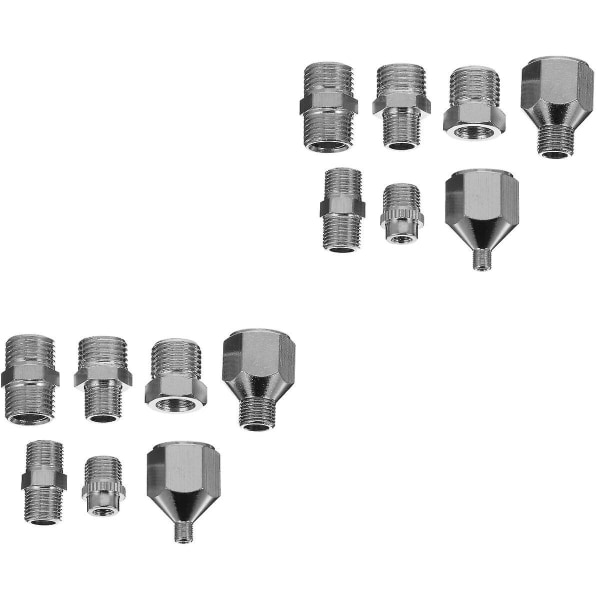 3 Set / 7 st Airbrush-adapter Snabbkoppling/Avkoppling Koppling för Airbrush-slang 2 Set 2X1.1cm 2 Sets 2X1.1cm