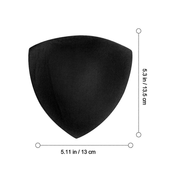 10 Par Bröstkuddar Insatser Avtagbara Bröstkuddar Sportkoppar Bröstkuddar Kuddar Svart 0.5X13X13.5CM Black 0.5X13X13.5CM