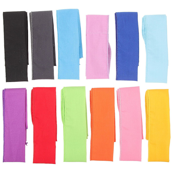 12 kpl Jäähdyttäviä Kaulahuiveja Kesä Jäähtyvät Huivit Urheilujäähtyvät Huivit Kesä Kaulajäähdyttimet Sekalaiset Värit Assorted Color 100x5cm