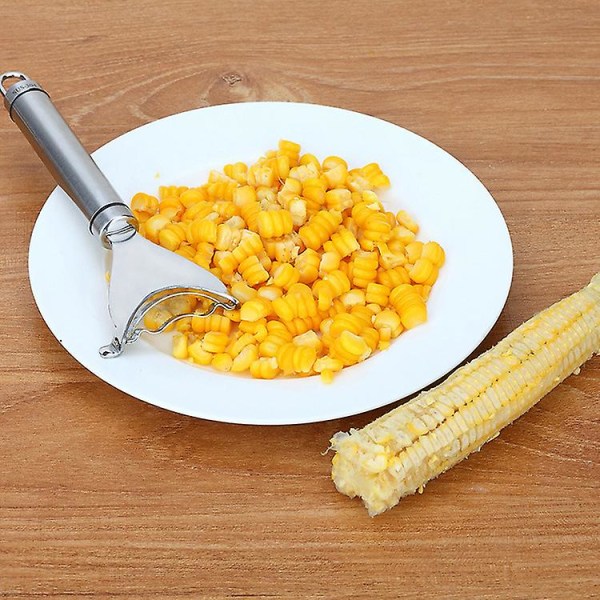 Magisk Majs Skalare, Rostfritt Stål Majskolv Skalare, Enkel Majs Skalare För Majskolvar, Bekväm Tröska Majs Kutter, Små Köksredskap