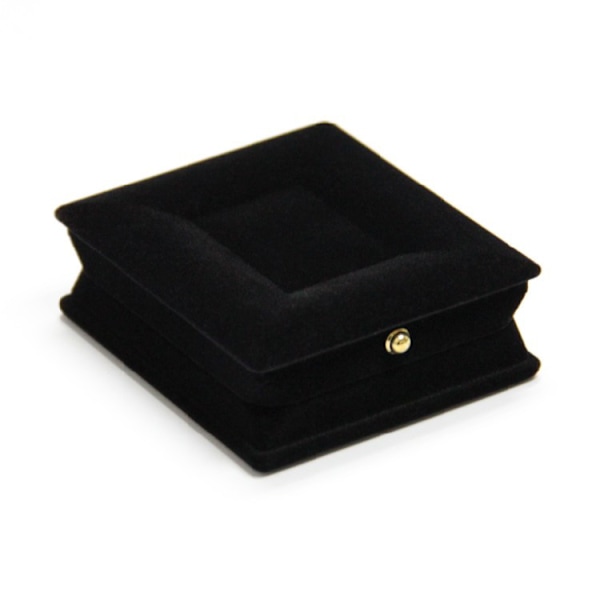 1 x Fløjl Halskæde Kæde Smykke Display Case Holder Organizer - Sort  kan også opbevare ring, øreringe og andre småting