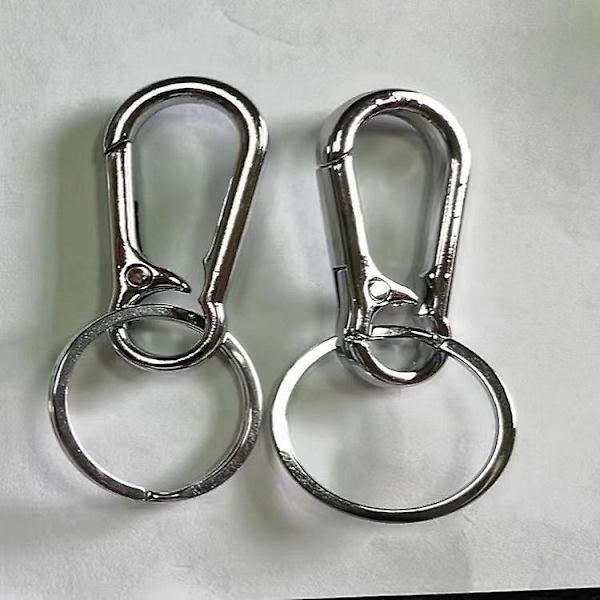 Nøglering, Metal Nøglering Karabiner Klips Nøglering Nøgleringe Til Håndværk Hummer Spænder Drejelige Klips Nøglering Til Mænd (10 stk)