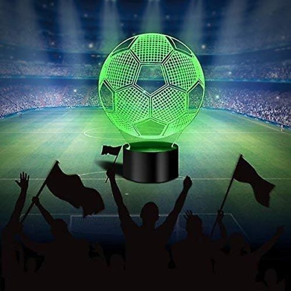 3D Optisk Illusion Lampe Led Natlys, Børnelampe Til Drenge Piger Skrivebordslampe 7 Farver Led Kunst Skulptur Lys Med Usb Kabel Og Fjernbetjening