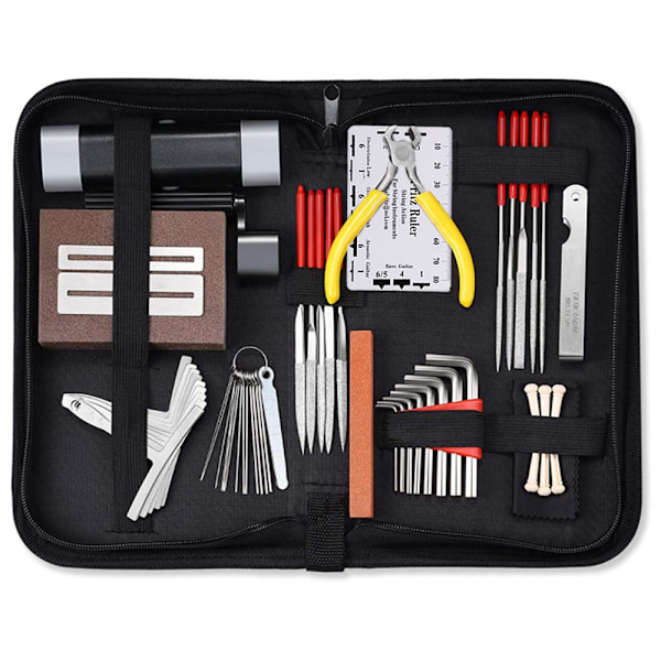 45 Guitar Maintenance Kit (with Portable Bag) A set of large care tools suitable for acoustic guitars, electric guitars, and ukuleles