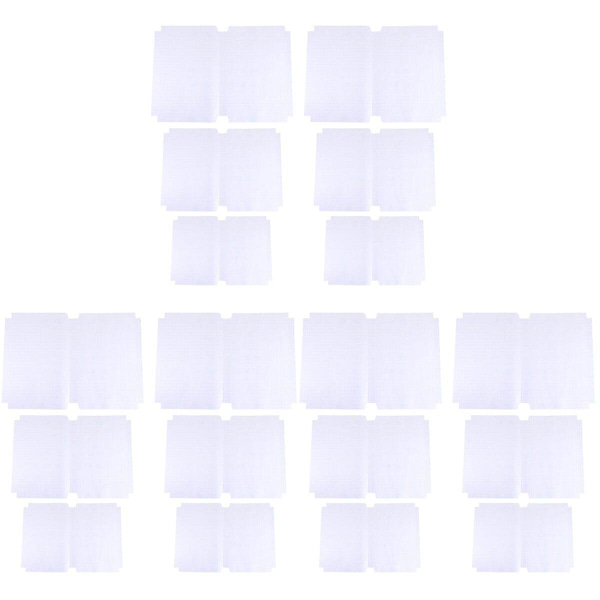 3 Set / 30 st Slipcase Abs Säker Vattentät Nubuck Material Transparent Självhäftande Film Bokomslag 3 Sets 25X33cm
