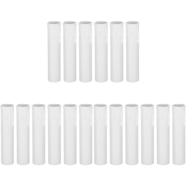 60 kpl muoviset kynttiläputket Koristekynttilä Rengasputket Kynttilänvalotarvikkeet60 kpl 10,5X2,2X2,2 60 pcs 10.5X2.2X2.2CM