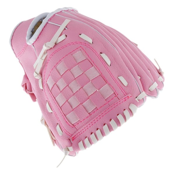 Baseball Batting s PU læder boldspil tilbehør 12,5 tommer - Pink