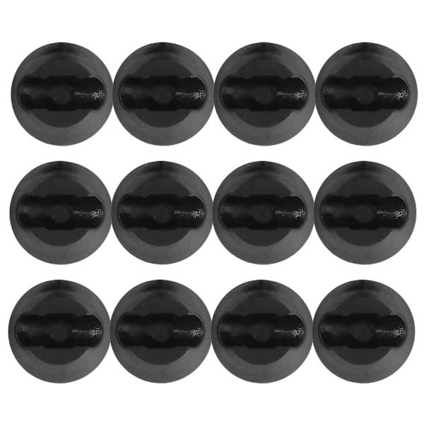 16 stk. Bordben Dæksler Anti-Skrid Sikkerhedsstole Ben Hætter Hårnål Stol Fod Puder Sort 3X3CM Black 3X3CM