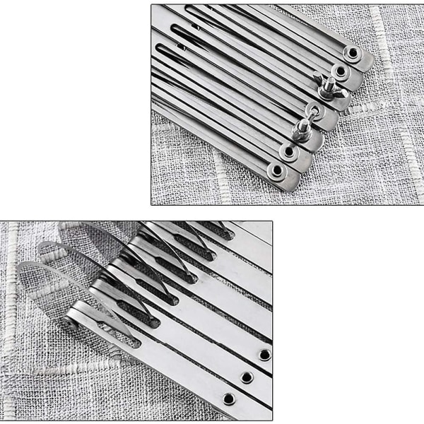 Dej Cutter Kagedeler, Rustfrit Stål 7 Hjul Justerbar Dej Hjul, Multifunktionel Rustfrit Stål Dejdeler Skærehjul Pizza Cutter7 7