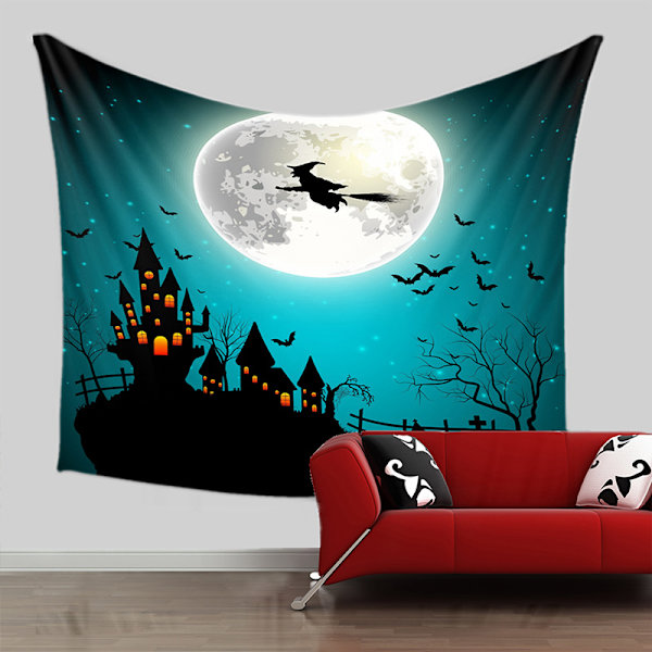 Superhelte By Fotobaggrund Gul Fuld Måne Bat Bylandskab Tema Baggrund Nyfødt (230cm x 180cm)