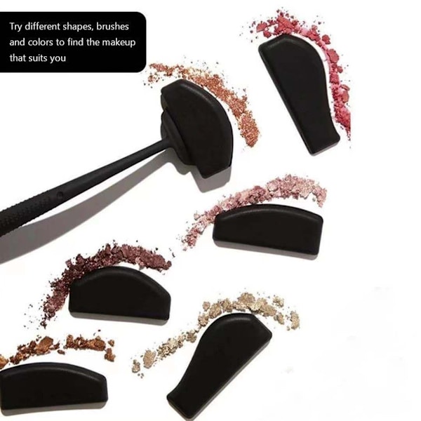 Portabel ögonskuggsritbräda Cut Crease Creation Kit + Klassisk Crease Brush Set Bundle Cut Crease Creation Kit, Svart