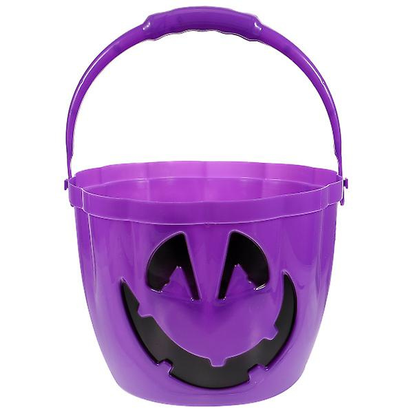 Halloween Slikpose Halloween Trick Or Treat Pose Lysende Håndholdt Pose Party Pose Lilla 23X16.5CM Purple 23X16.5CM