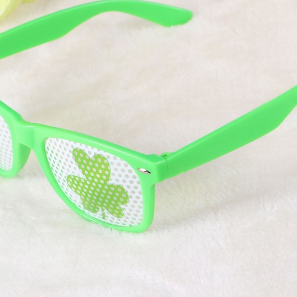 Grön Shamrock-tryckt Glas i Plast för Kostymfest för Män och Kvinnor