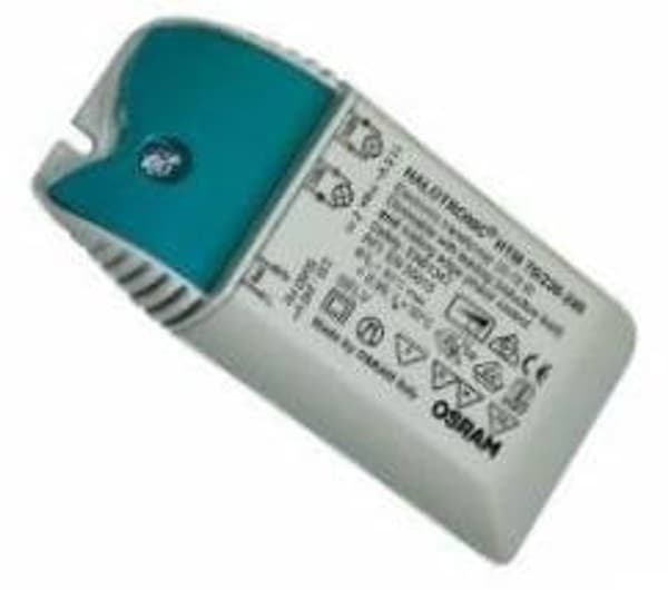 Osram Halotronic HTM 105 Elektronisk Transformer 230V til 12V 35-105W Dæmpbart Kompakt Design til Lavspændingshalogenlamper