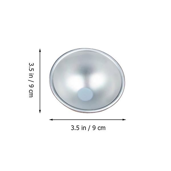 6 stk Aluminium Legering Kakeformer Ikke-Klebbende Pai Muffins Cupcake Form Bakeware Sølv 9X9X4.5CM Silver 9X9X4.5CM