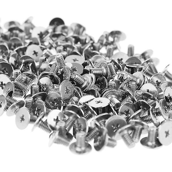 200 Set/par 9,5 mm Silver Koniska Spikar Skruv Bakåt Nitar DIY Hantverk