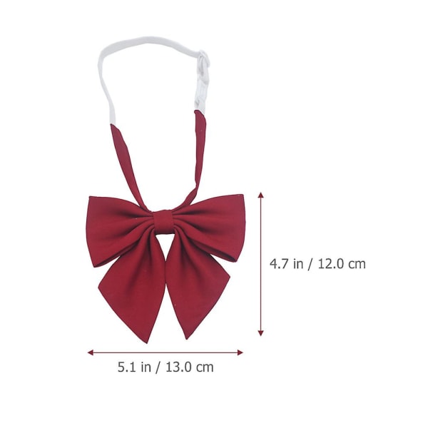 Bow Tie Bow Adjustable Bow Tie Pre-tied Bowknot Bow Tie Women Prom DecorationsDark Red13X12X1CM