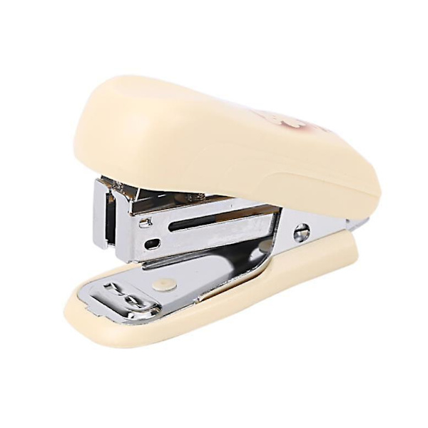 2 stk, mini stiftemaskin (lys rosa) mini sett stiftemaskin kontor kompakt bindemaskin