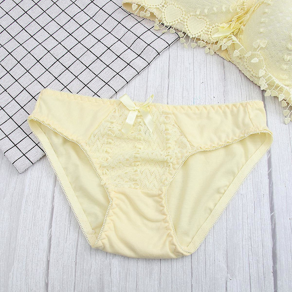 Kvinders Blonderi-Sæt Sexy Bh Push Up Bh Underbukser Bh Og Trusser (gul, 75b)Gul75B Yellow 75B