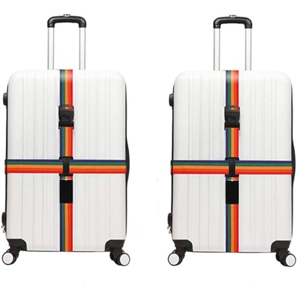Bagagestropper Justerbare bagagestropper til kufferter Godkendt rejsebælte Kuffertstrop til at holde din kuffert sikker, mens du rejser