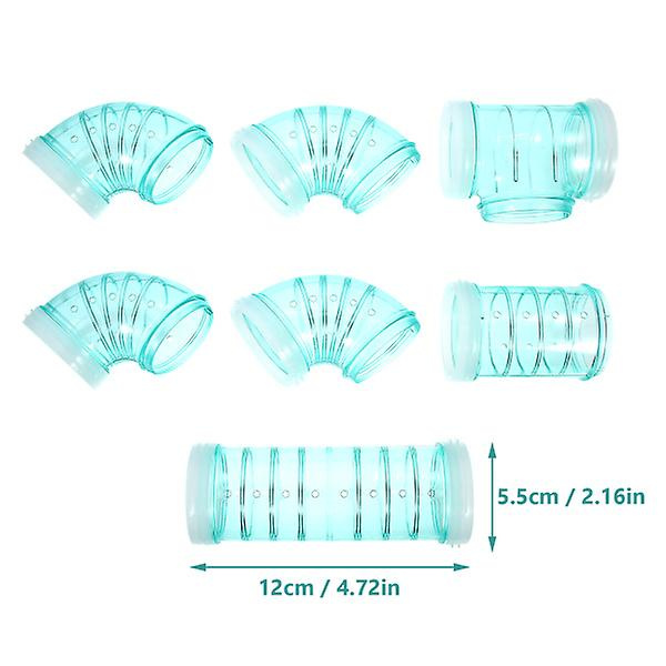 1 Set Hamsterin häkkiputki Muovi Hamsterin putki Rotan häkin labyrintti liitin Rotan häkin ulkoputki Vihreä 12X5 Green 12X5.5X5.5CM