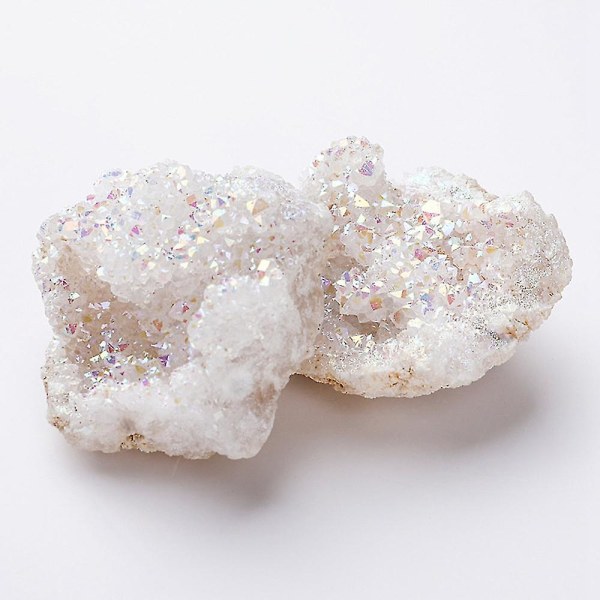 4-6 cm naturlig hul agat krystallknopp Elektroplettering Geode Krystall Naturlig Runestein Diy Bare Sto