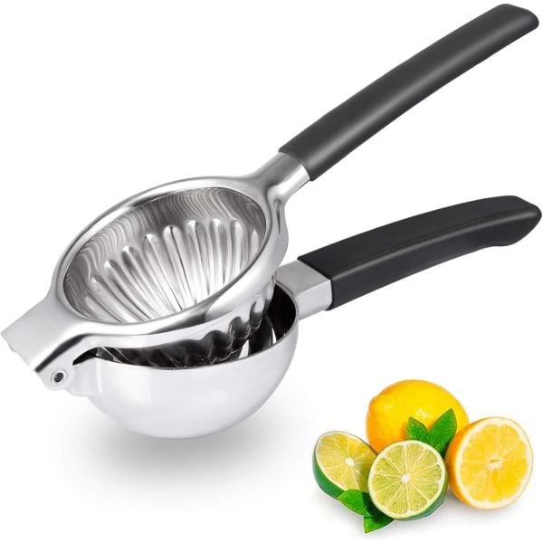 304 Rustfrit Stål Citronpresser, Manuel Frugtpresser, Perfekt til Appelsiner, Store Citroner og Limes, Metal Citronpresser