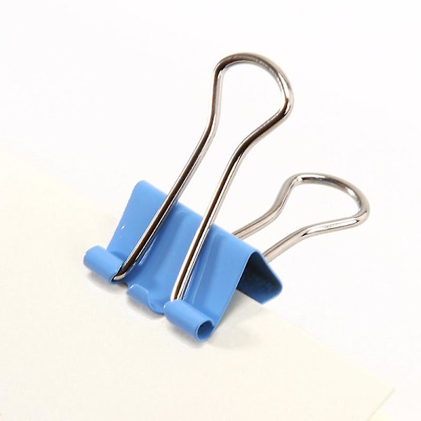 40 stk. 19 mm Farvede Binder Clips Hjemmekontor Skolelærer (1 sæt, Flerfarvet)