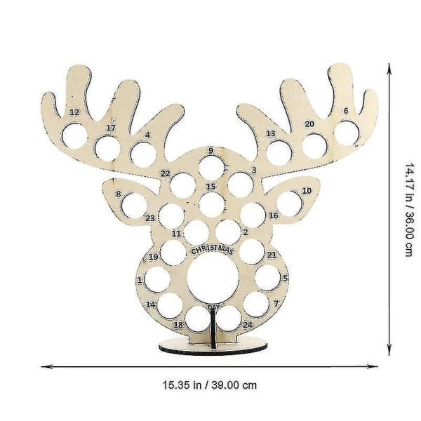 1 stk Træ Juleelementer Form Design Chokolade Opbevaring Display Stativ Dekoration
