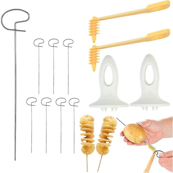 Spiral Potatis Skivare Potatisskärare Spiral Tornado Potatisskärare För Potatistorn, Grillning, Fest, Kök