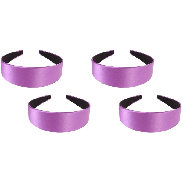 6 st Bredkant Hårcirklar Enfärgad Hårband Elegant Hårband Kreativ Huvudbonad För Kvinnor Flickor 4 pcs