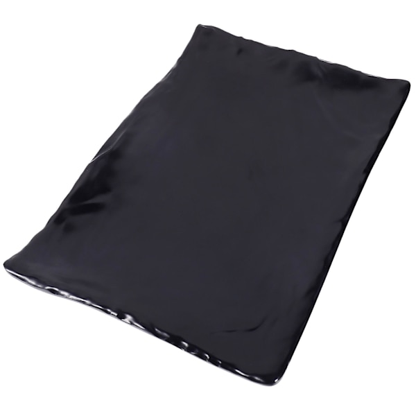1 stk Japansk Stil Sushi Tallerken Mad Ret Bbq Snack Middag Servering Bakke Sort 27.6X19X2.2CM Black 27.6X19X2.2CM