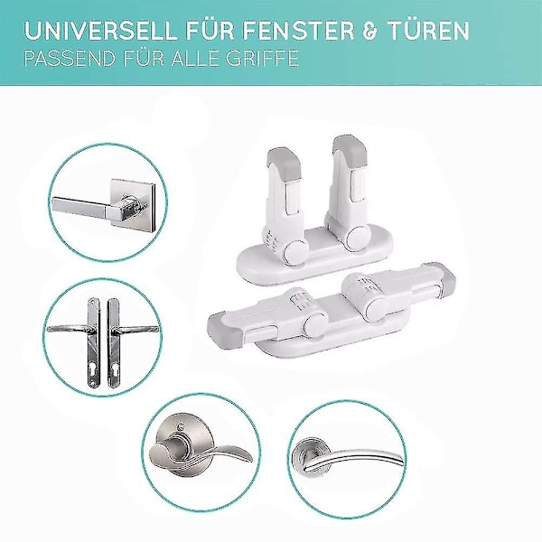 Ovenkahvan lukot | Lapsi- ja lemmikkiystävällinen | 2 kpl pakkaus