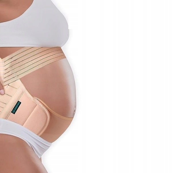L-kode Maternity Support bælte Mavestøtte 3-delt graviditetsbælte Komfortabel mavestøttebælte Taljebeskytter åndbar