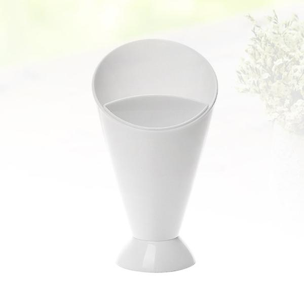 2 stk. PP Salatkop Fransk Frit Cone Dip Kopper Skåle Til Hjem Restaurant Hotel (hvid)Hvid7.6X7.6cm White 7.6X7.6cm